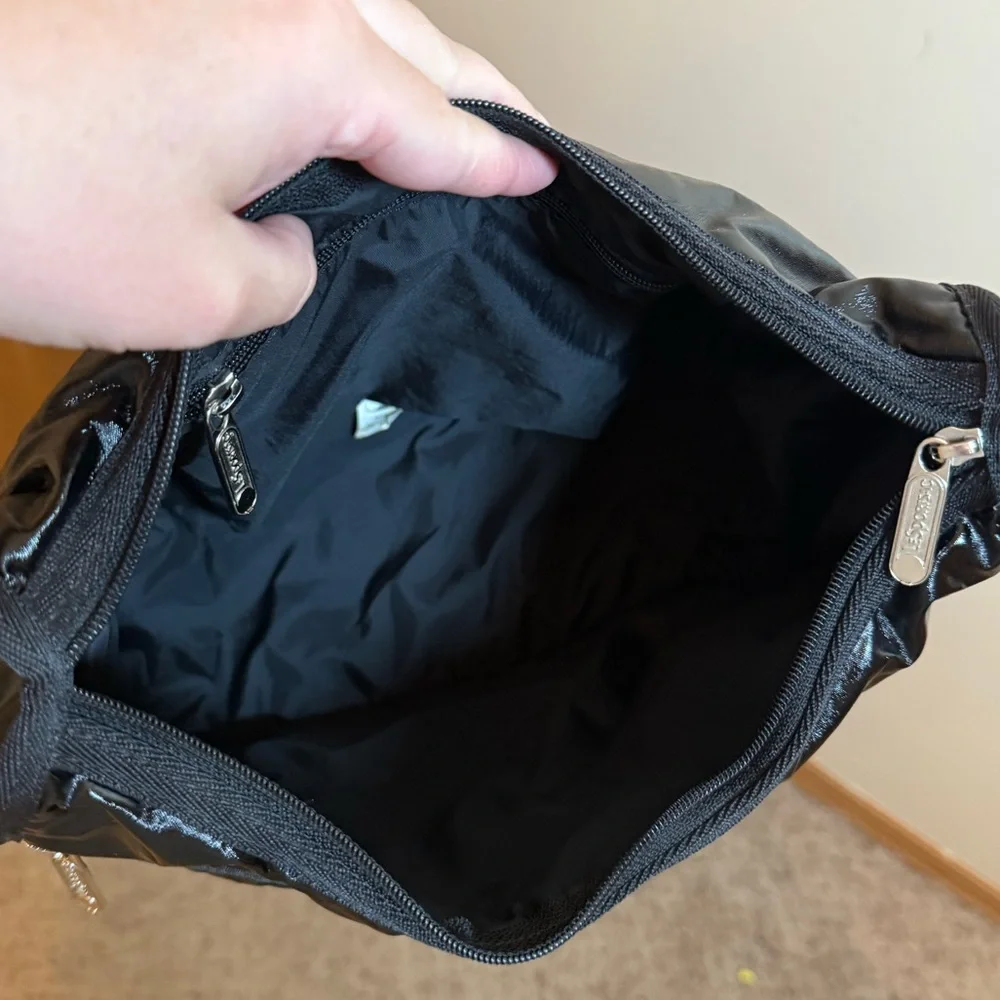 LeSportsac Classic Hobo bag in a black shiny finish‎